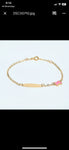 Butterfly charm baby id bracelet