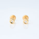 yellow gold stud