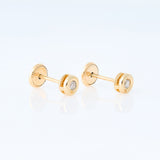 yellow gold stud