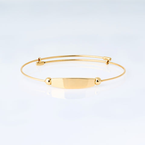 yellow gold Hard ID bracelet