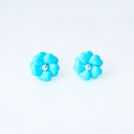 Turquoise flower set earrings and necklace