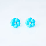 Turquoise flower set earrings and necklace