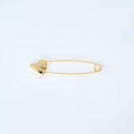 Yellow Gold Heart pin