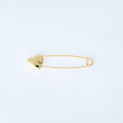 Yellow Gold Heart pin