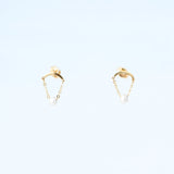 Chain & pearl earrings