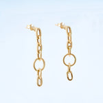 Yellow gold Chain earrings