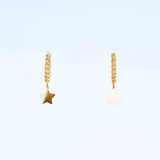 Dangling star hoop