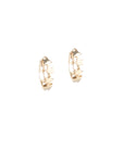 Star Hoop Gold Earrings