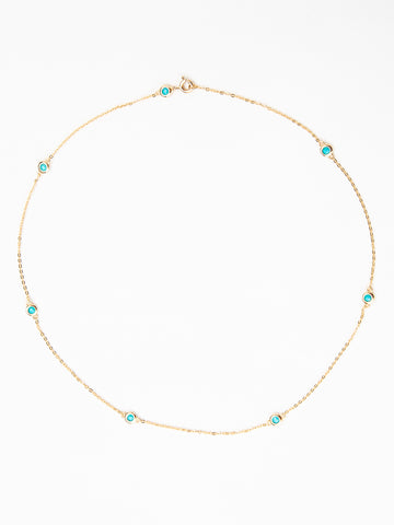 Gold Filled Turquoise Necklace