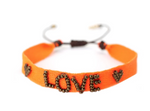 Love Neon Orange Bracelet