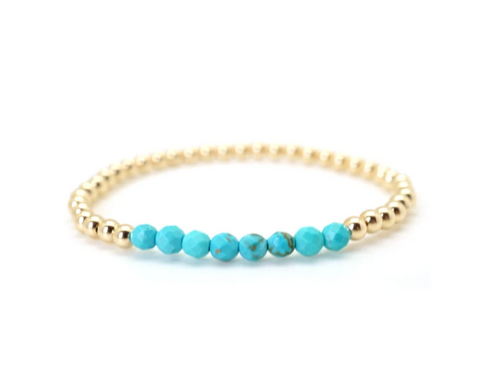 Turquoise - Goldfilled beads Bracelet