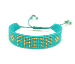 Faith Turquoise Gold Bracelet