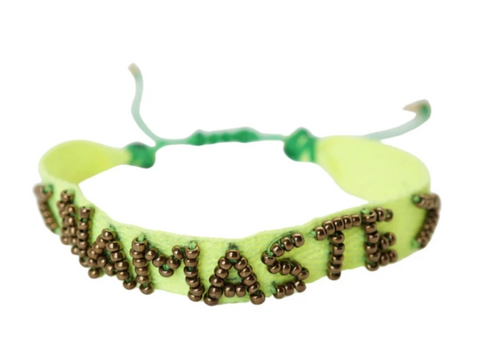 NAMASTE Neon Yellow Bracelet