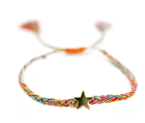 Braided Colors Star Bracelet