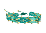 Turquoise Fun Miyuki Bead Bracelet