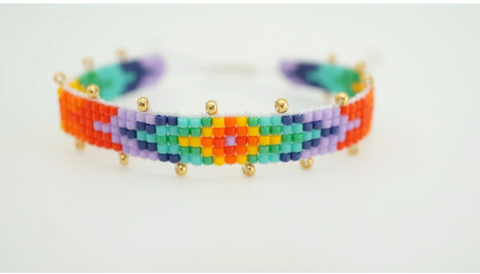 Rainbow Miyuki Fun Bracelet