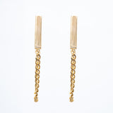 Chain Modern Stick Earrings