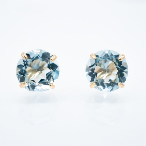 Aquamarine Mini Stud