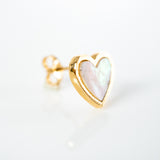 Mother of pearl heart earing