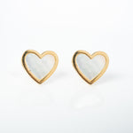 Mother of pearl heart earing