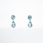 Blue Topazio drop Earrings