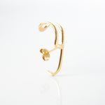 Modern yellow gold  earhug