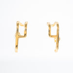 Modern yellow gold  earhug