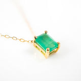 Emerald Cut necklace Yellow gold, 18k