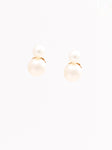 Double Pearls Baby Earrings