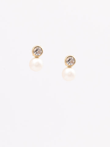 Classic Pearls CZ Earrings