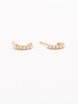 Half Pearl Hoops