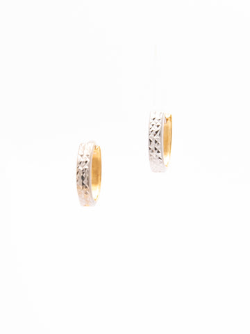 Yellow Gold Hoops Earrings