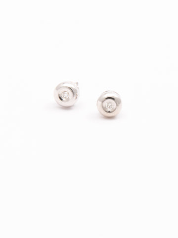 Baby Studs On White Gold 0.20ct Earrings