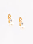 Classic Pearl Hoops Earrings