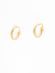 Hoops Yellow Gold Swirl