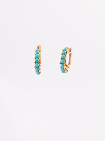 Turquoise Hoops Classic