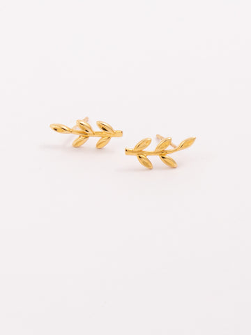 Modern Crawlers Leaves Earrings