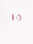 Classic Ruby Hoop Earrings