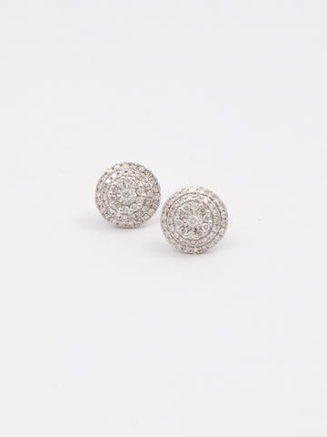 Diamond Modern Stud Earrings