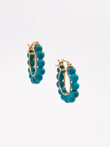 Turquoise Hoop Earrings