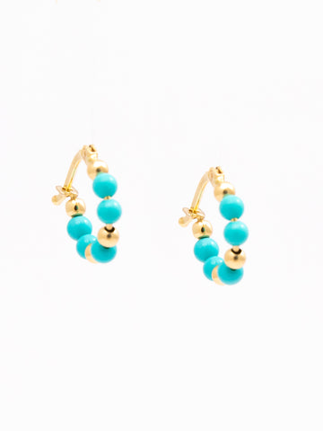 Classic Hoop Turquoise Earrings