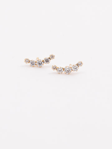 Crawler CZ Earrings