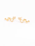 Crawler Heart Earrings