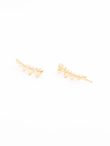 Crawler Heart Earrings