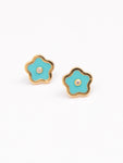 Flower Turquoise Earrings