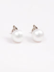 Medium Size Pearl With Diamonds On Top