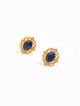 Vintage Earrings With Sapphire Stone