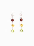 Color Stone Stud Earrings