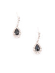 Diamond And Sapphire Drop Earrings