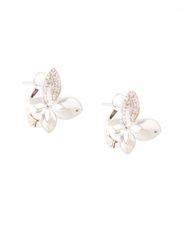 Butterfly White Gold & Diamond Earrings